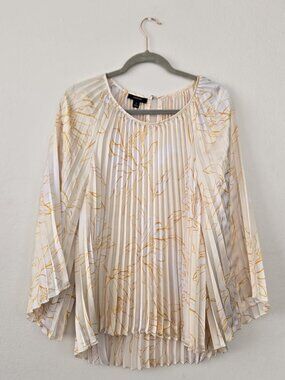 Alfani Pleated Floral Blouse Women's Plus Size 1X